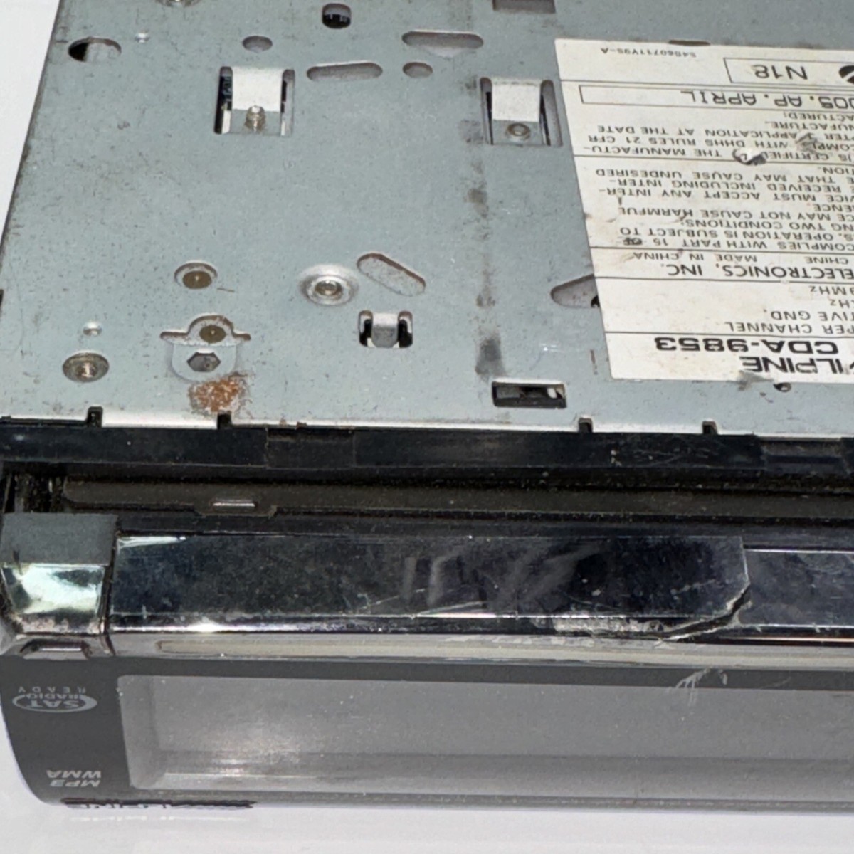 carrozzeria TS-X600&ALPINE CDA-9853 当時物 Alpine CDA-9853