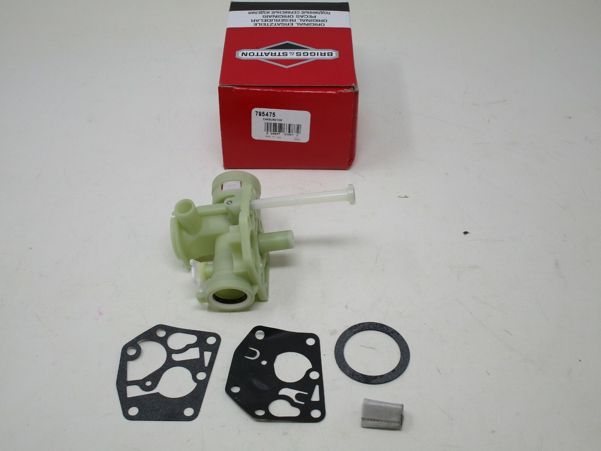 Genuine Briggs & Stratton 795475 Carburetor with Gaskets 790218