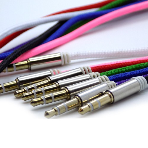 Headphone Aux Cable Audio Lead 3.5mm Jack to Jack Stereo Phone PC Car Male 1m - Picture 10 of 25