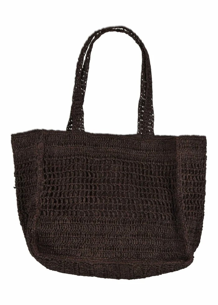 LA FEE MARABOUTEE Bolsa Mujer Rafia Marrón DONUIN 100% Papel