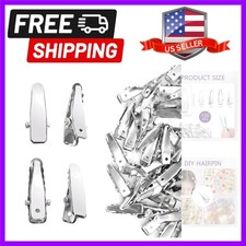 Exquisite 1.6in Alligator Clips Set - 120 Durable Small Metal Clips for Crafts