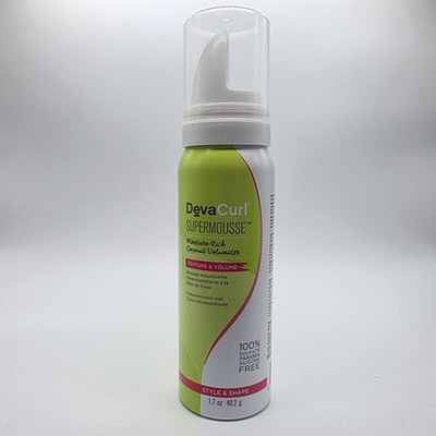 DevaCurl Super Mousse Moisture Rich Coconut Volumizer TEXTURE & VOLUME 1.7 oz 