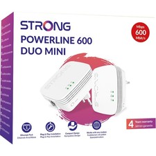 Powerline Strong Kit da due Powerline CPL 600     Mbit/s 1+1 ethernet