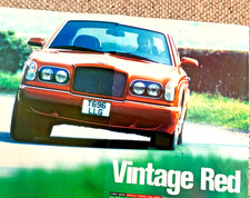 BENTLEY ARNAGE RED LABEL -  COLLECTIBLE FRAMEABLE CLASSIC CAR ROAD TEST REVIEW