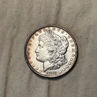 = 1878 AU+ MORGAN Dollar, 8TF Tail Feathers, Cleaned, FREE Shipping,#PJ