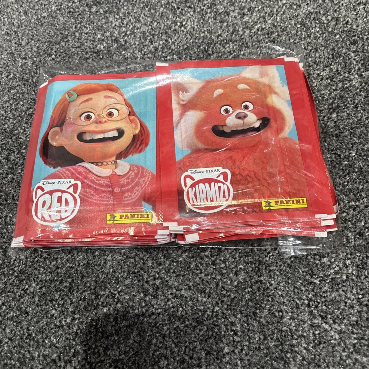 Panini Disney Pixar Turning Red 36 Sealed Packets + Sealed Album