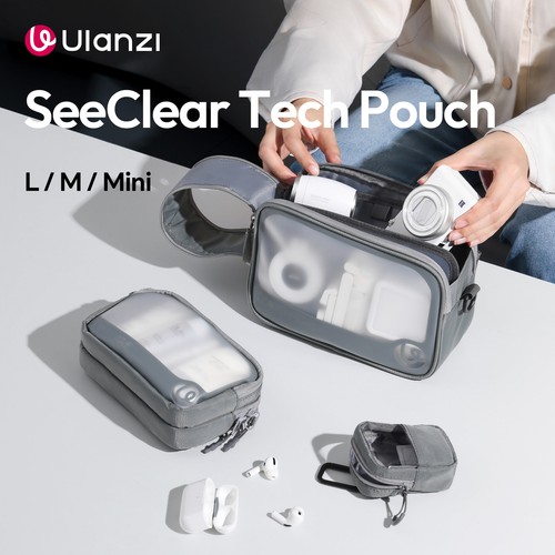 Ulanzi BP15 SeeClear Tech Pouch Transparent Storage Bag 3-in-1 set Organizer - Picture 3 of 24