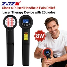 8000mW 650nm 808nm Cold Laser Therapy Device for Shoulder Neck Knee Chronic Pain