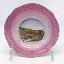 Antique Souvenir Bowl Sanitarium Ogden Canyon, Utah Pink Purple
