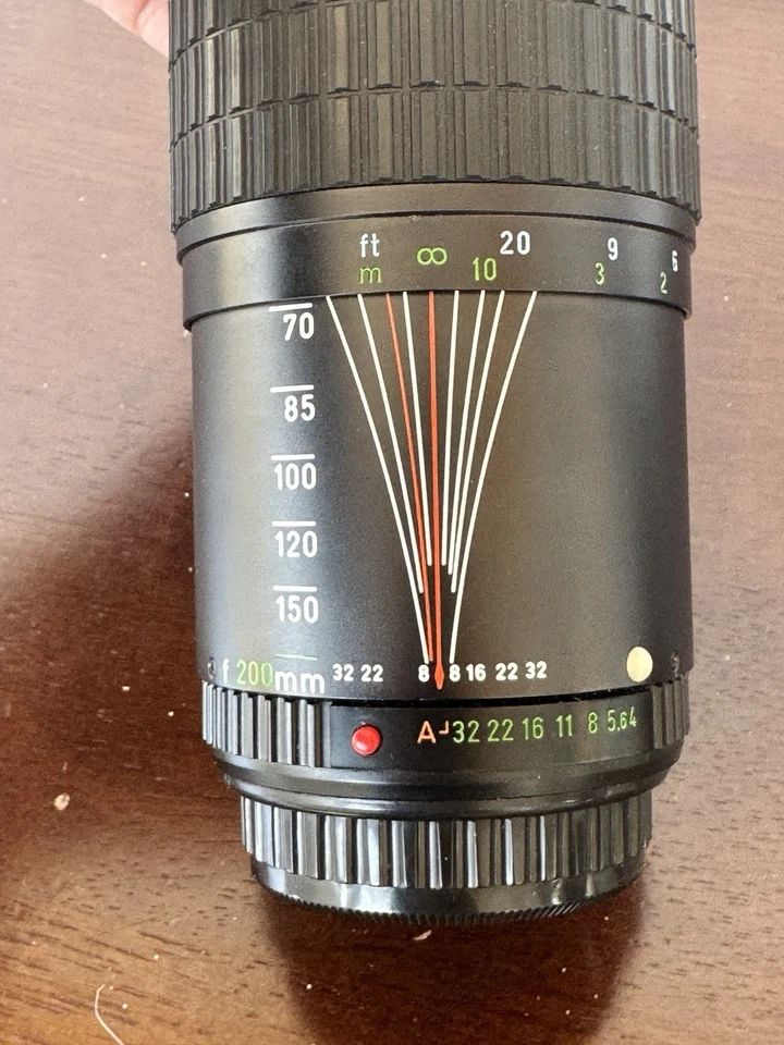 Zoom Lens Pentax Takumar 1:4 70-200mm 35mm Camera Lens Cap Tiffen Polarizer - Image 2 of 4