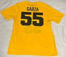 Authentic Iowa Hawkeyes Luka Garza T-Shirt Jersey Yellow Size - M