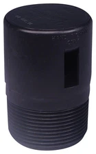 US Hardware P-178C Black Male Vent Check for RV 1-7/8 H x 2-7/8 Dia. in.