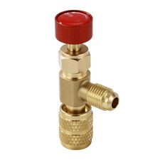 Refrigerant Charging Valve Set, 5/16" Safety Adapter Flow R410A, Brass