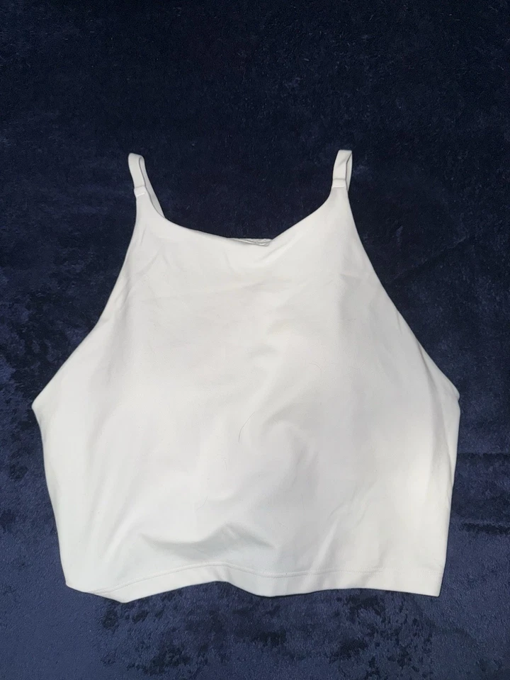 Women’s Athleta Intention Athletic Crop Top White Size Small - Image 3 of 4