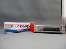 Hohner BluesBand Harmonica Key of C Blues Band Stainless Steel, 1501c