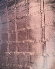 Silk Crafts Inc. New York 100% Silk Sample 17” Square Brown Pintuck Check Maris — photo 3