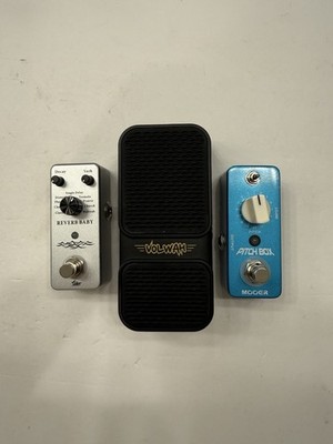 Sonicake iSet Mooer Vol Wah Reverb Pitch Box Mini Guitar Effect Pedal Lot Of 3