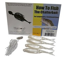 Chatterbait Kit - Z-Man 3/8oz Chatterbait + Z-Man Razor ShadZ + How to White