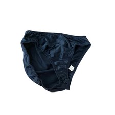 Vintage Lily of France Navy Nylon Brief Panties Style 3462 Size Large