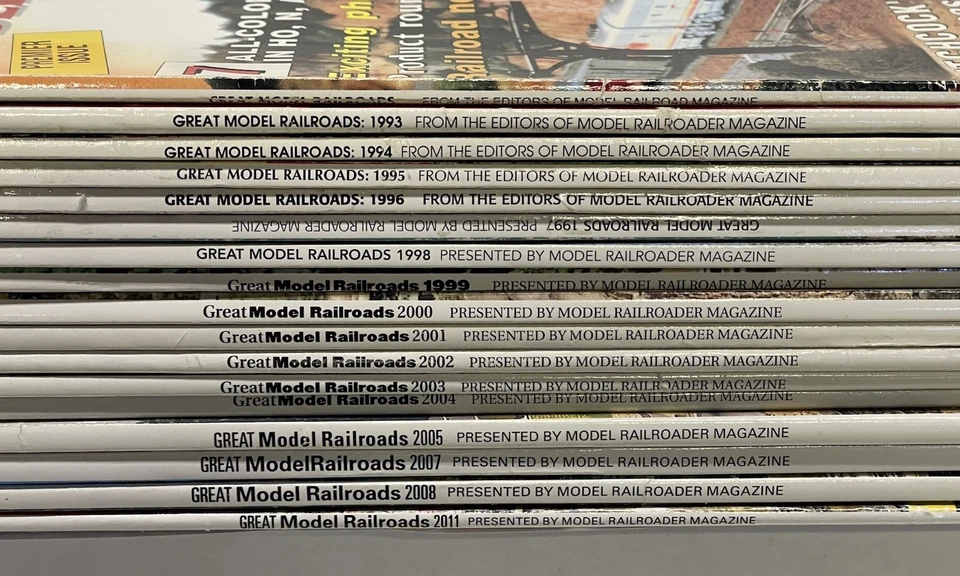 Great Model Railroads Magazines by Model Railroader Lot Of 17 Track Plans Trains - Image 4 of 4