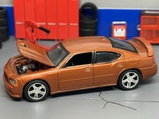 2006-2010 Dodge Charger Srt-8 Burnt Orange Opening Hood 164 Scale Hemi Mopar