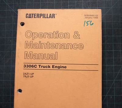 CAT Caterpillar 3306C Truck Engine Operation Operators Maintenance Manual Guide