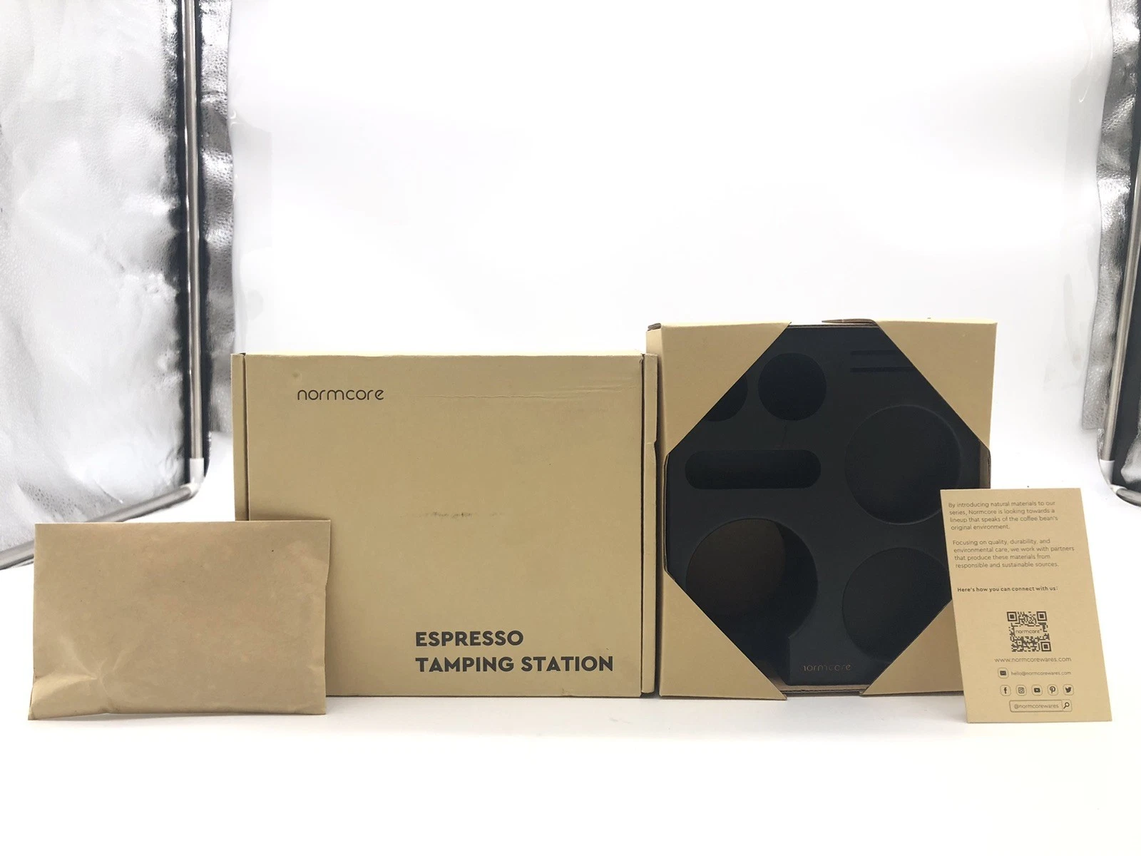 Normcore Espresso Tamping Station, Genuine American Black Ashwood, Coffee New *