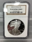 2006 W American Silver Eagle - NGC - PF 69 Ultra Cameo