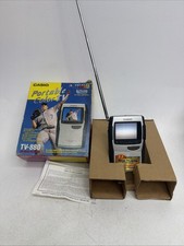 Vintage Casio TV-880 2.3" LCD Portable Color TV Turns On