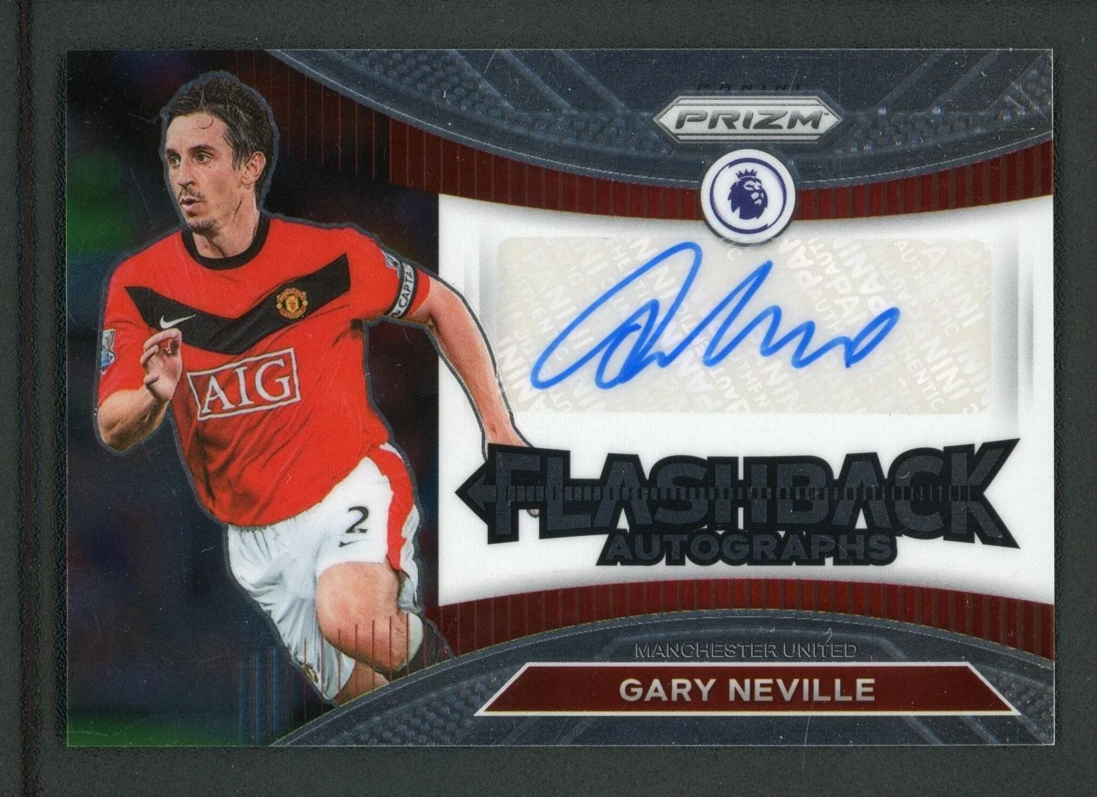 2022-23 GARY NEVILLE AUTO PANINI PRIZM PREMIER LEAGUE FLASHBACK AUTOGRAPHS