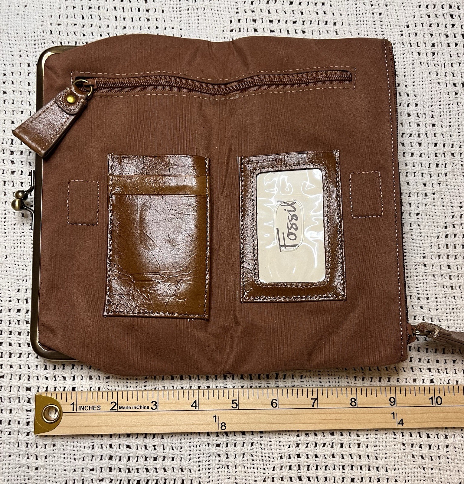 Fossil Multicolor Patchwork Leather Kiss Lock Wal… - image 13