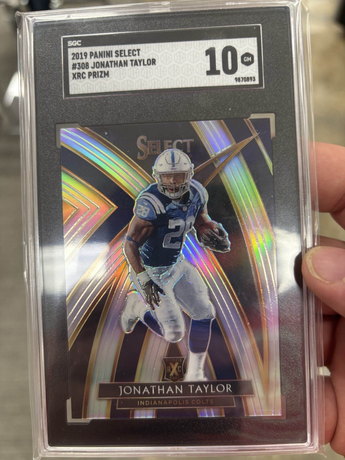 2019 Panini Select - 2020 Xrc Prizm Redemption Jonathan Taylor #308 (RC)
