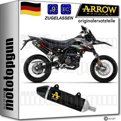 auspuff zugelassen schwarz c thunder arrow fur aprilia rx - sx 125 2023 23