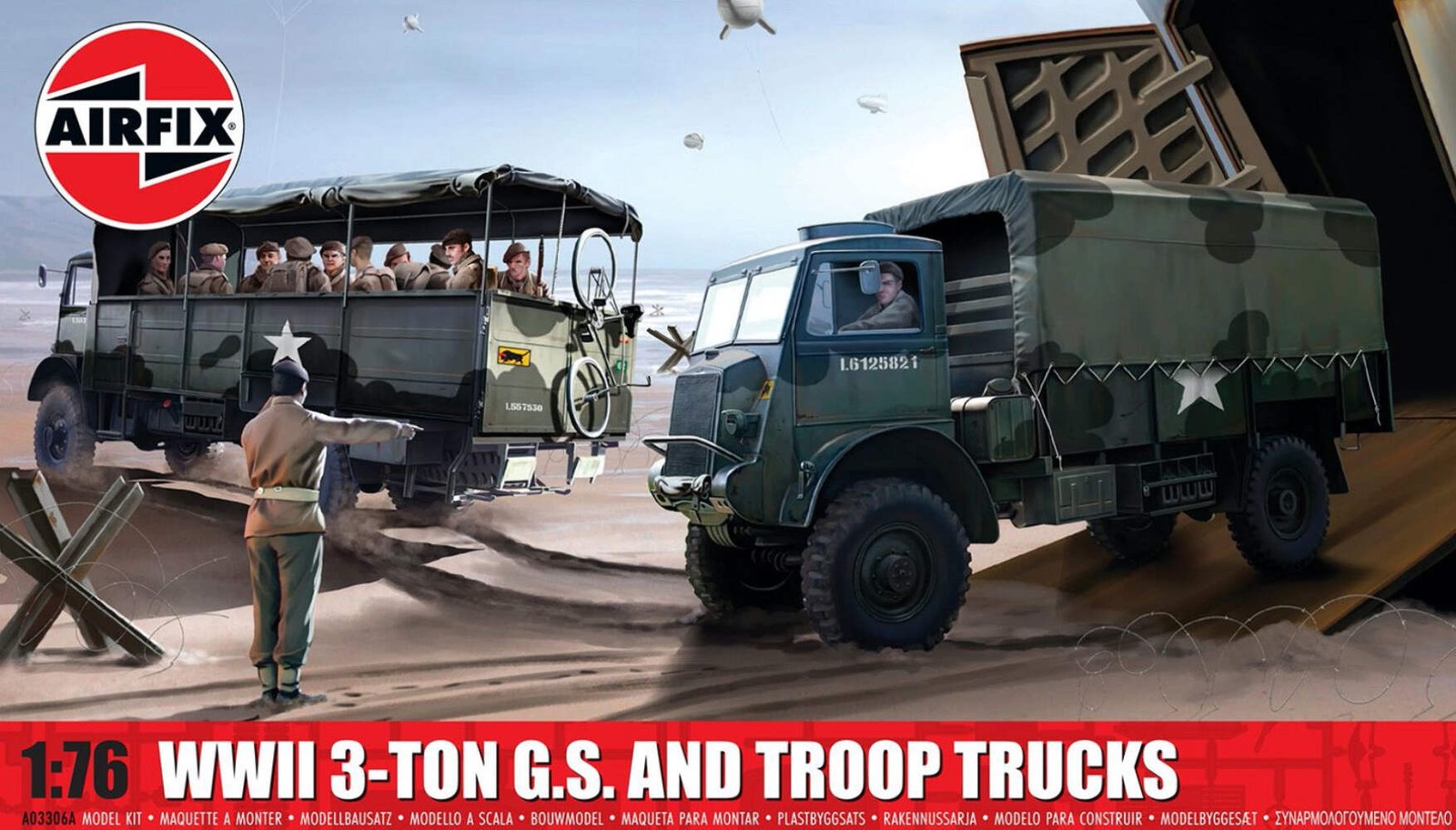 Airfix A03306A 1:76 Bedford QL Trucks - QLT and QLD