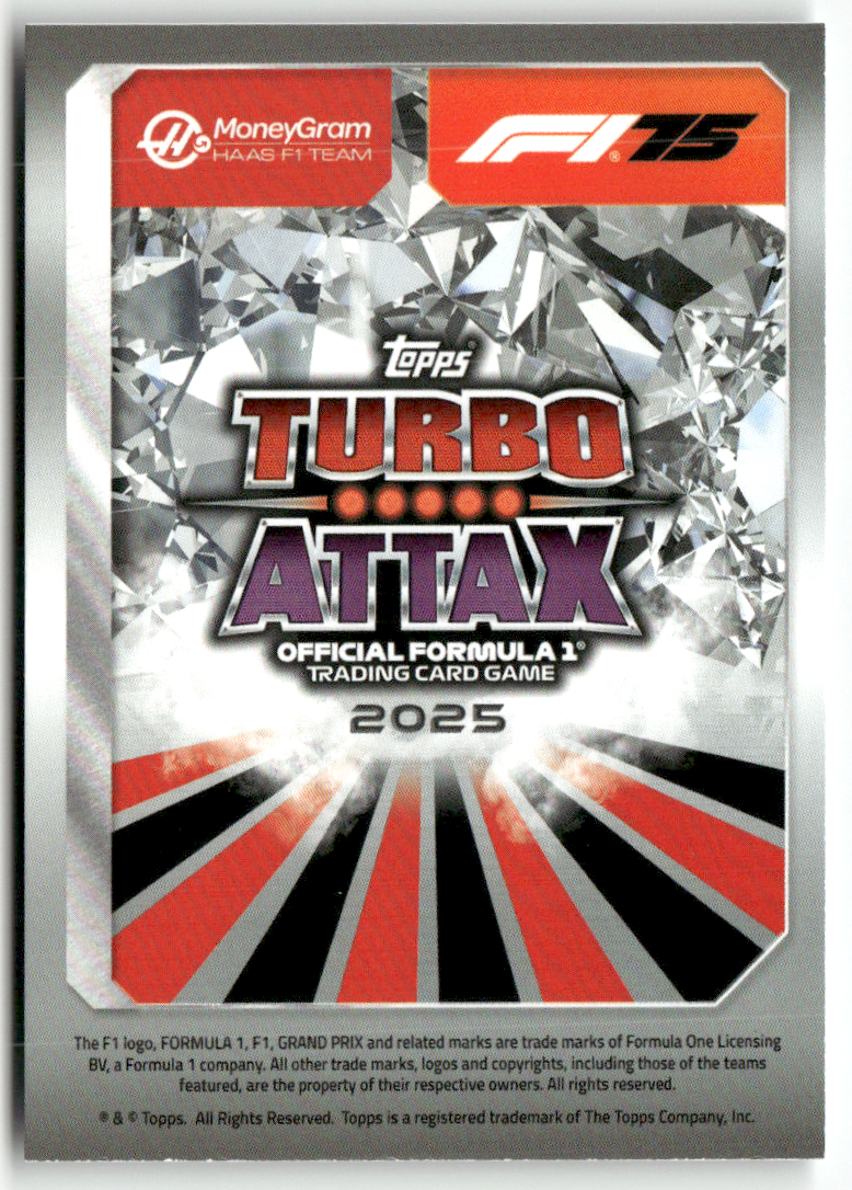 Topps F1 Turbo Attax 2025 Formel 1 No. 347 Oliver Bearman Super