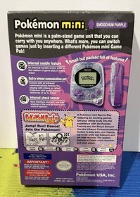 LOOK! BRAND NEW Nintendo Pokemon Mini Smoochum Purple Console MIN-001 US Ver NR!