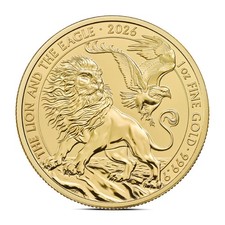 2026 1 oz British Lion and American Eagle Gold Coin (BU) 4741.37 per troy oz