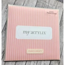 My Acrylix Close to My Heart Peace On Earth #D1243 Stamps Christmas Phrases