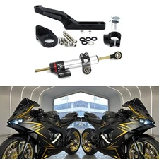 Fit For Kawasaki ZX-6R ZX6R 09-19 Steering Stabilizer Damper Bracket Mount Kit