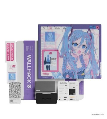 WALLHACK SP-005 Hatsune Miku OS Glass Mousepad IN HAND  