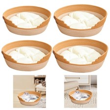 Cat Bed Basket with Cushion Breathable Pet Supplies for Furniture Protection