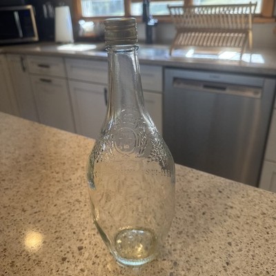 Vintage-Clear Wine Bottle(empty) with Original CAP-ASTI-1881 Embossed Design