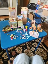 Calico Critters Babies Lot +Nursery Furniture , Bunk Bed Sets,Toys,FlowerPots++