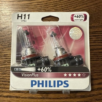 Philips H11 VPB2 12V 55W VisionPlus 3300K Halogen Original Car Lamp Headlight