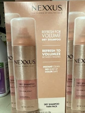 Nexxus Volume Dry Shampoo with Pearl Extract, Refreshing Mist, 5 oz, 2 pk.