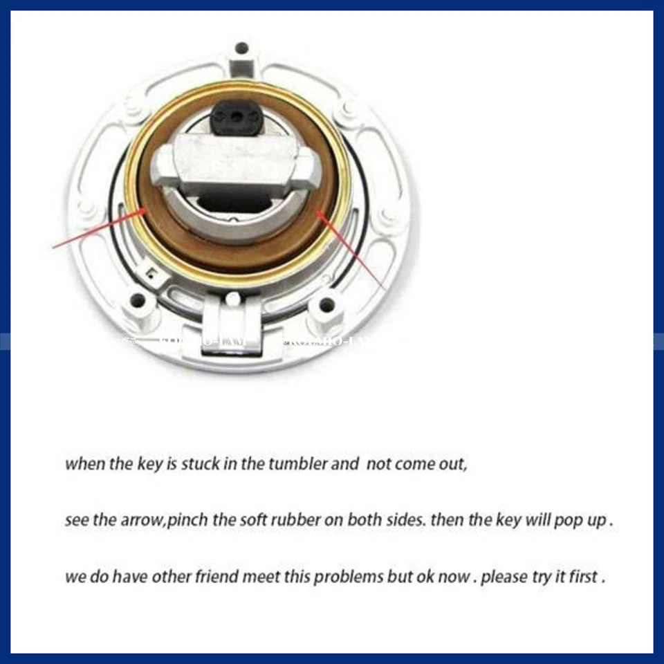Ignition Switch Fuel Gas Cap Lock Fit for Honda VTR1000 ST1300 CBR1100XX VFR800 Foto 2 de 4