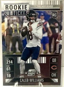2024 Contenders Optic Caleb WIlliams Rookie Ticket #68 RC Chicago Bears QB