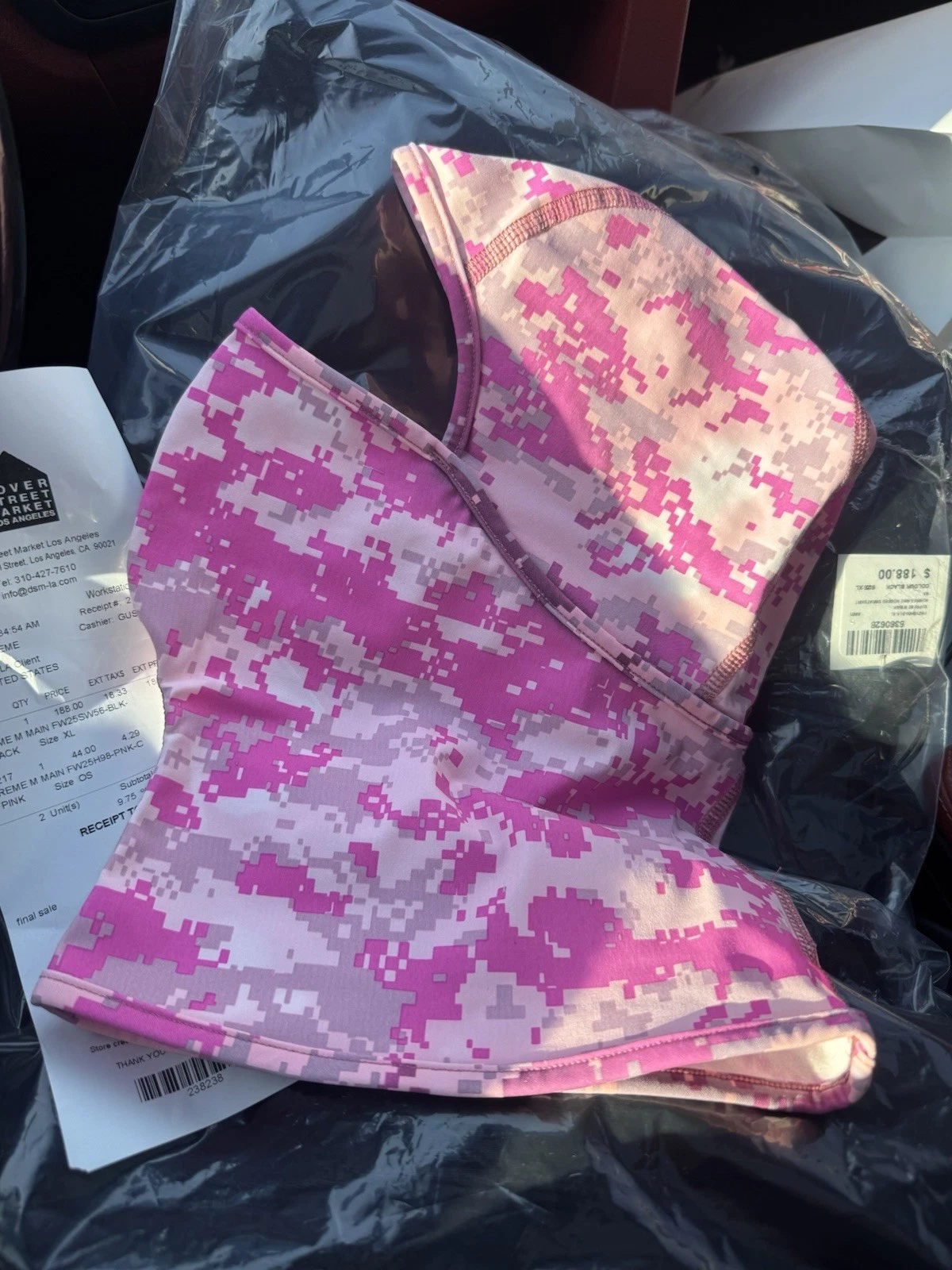 Supreme Heat Reactive Digi Camo Balaclava FW25 Pink In-Hand✅