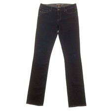 Paige Skyline Straight Blue Jeans Womens 30 Dark Blue Denim Made in USA