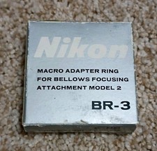 Nikon BR-3 Lens Reverse Ring Adapter Filter Mount BLACK version in box - 2 NIB